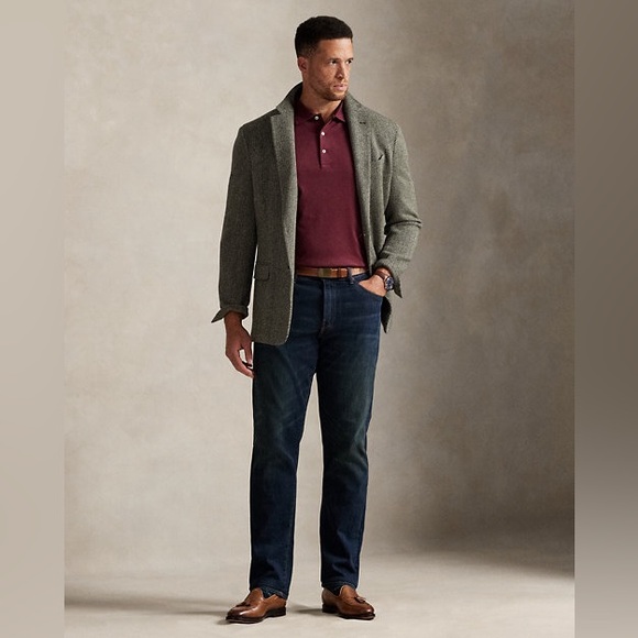 Ralph Lauren Soft Cotton Polo Shirt in Spring Wine Heather Men’s Size Medium - Picture 3 of 9